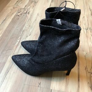 Black sock booties